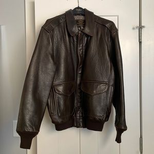 Cockpit USA Brown Leather Military Jacket